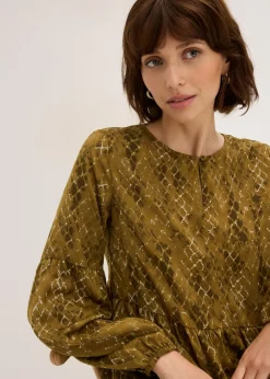 Vestido midi de satén fluido