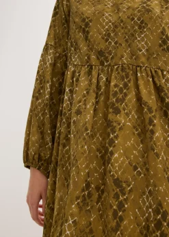 Vestido midi de satén fluido