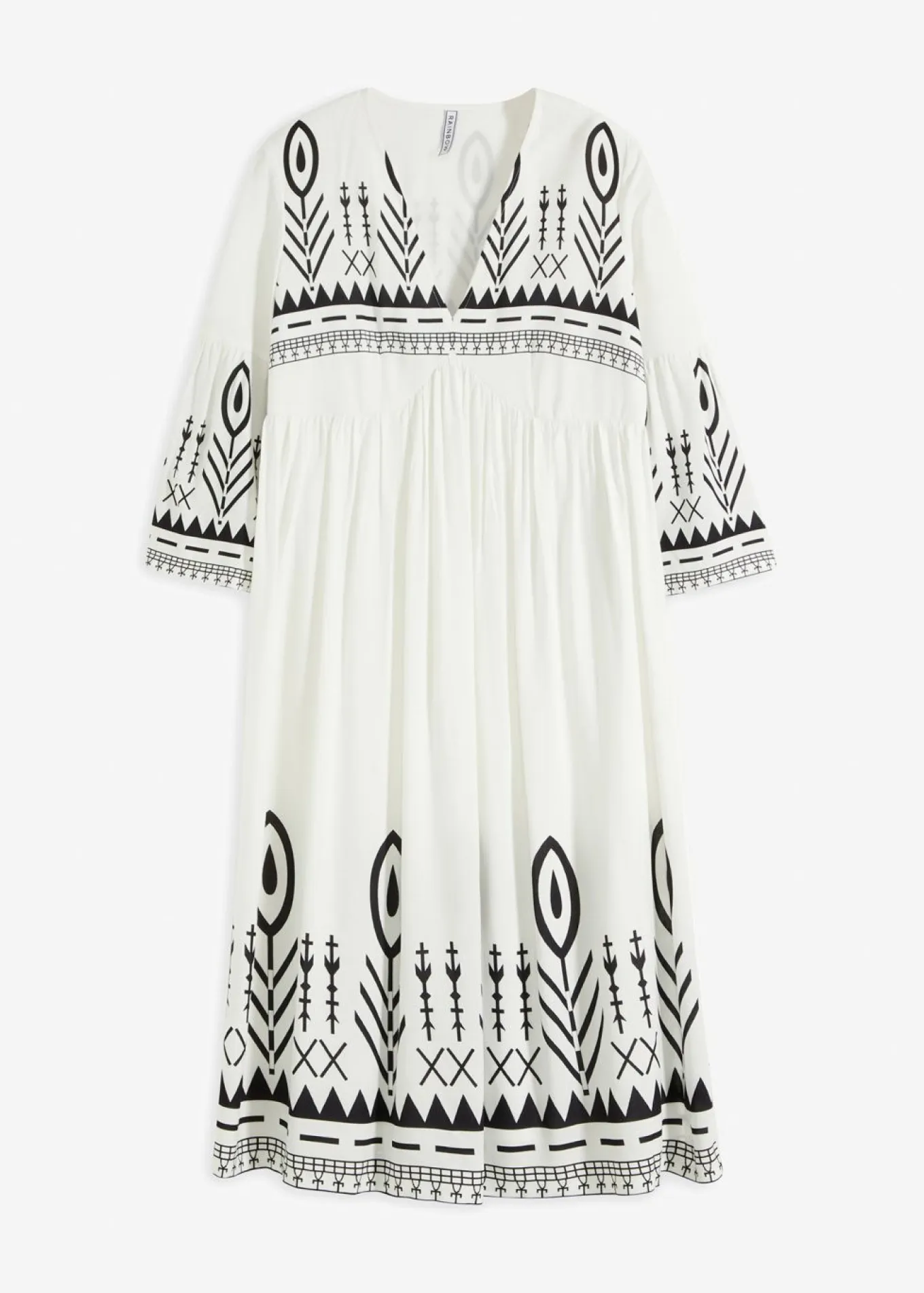 Vestido midi de viscosa fluida