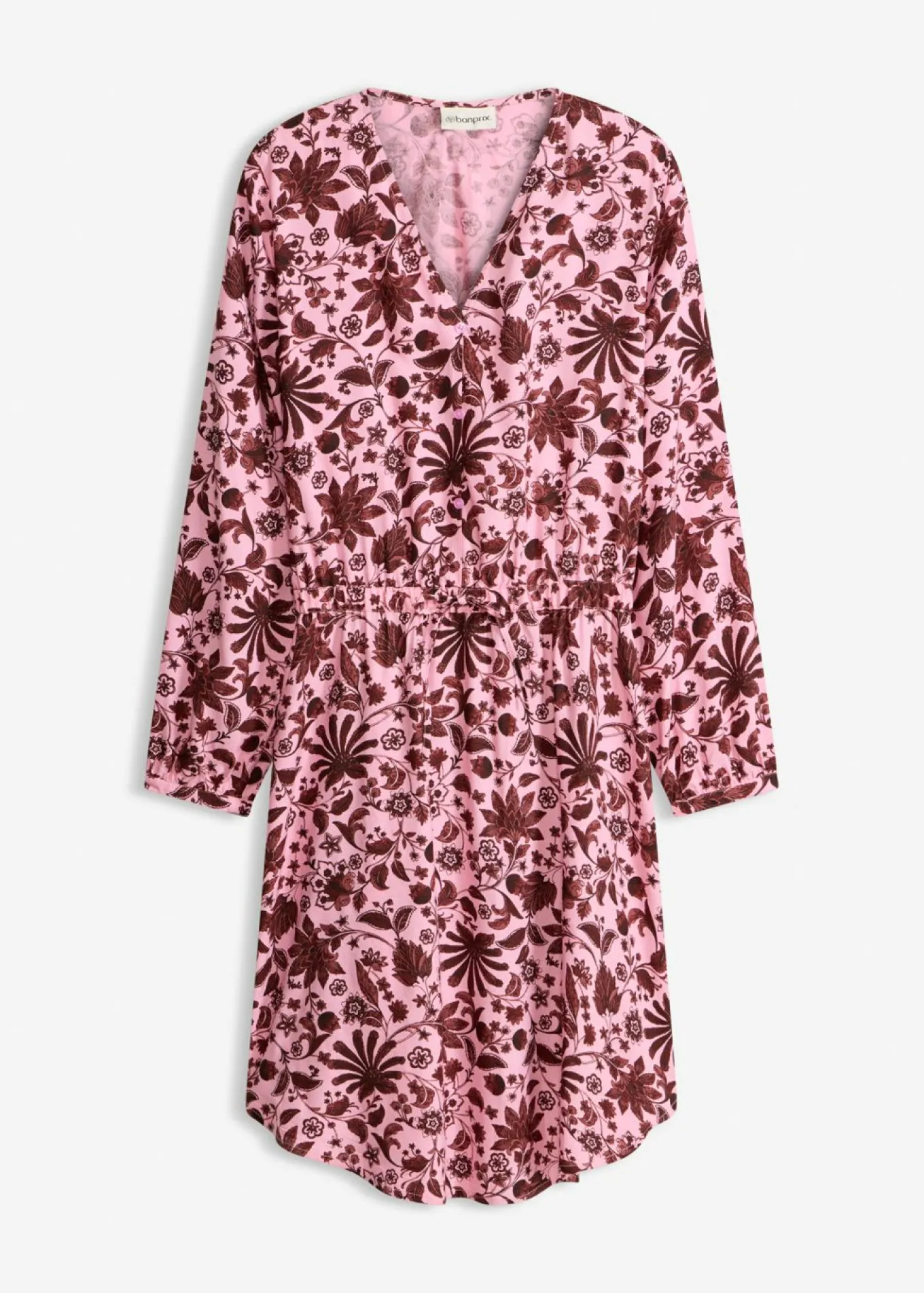 Vestido midi de viscosa fluida