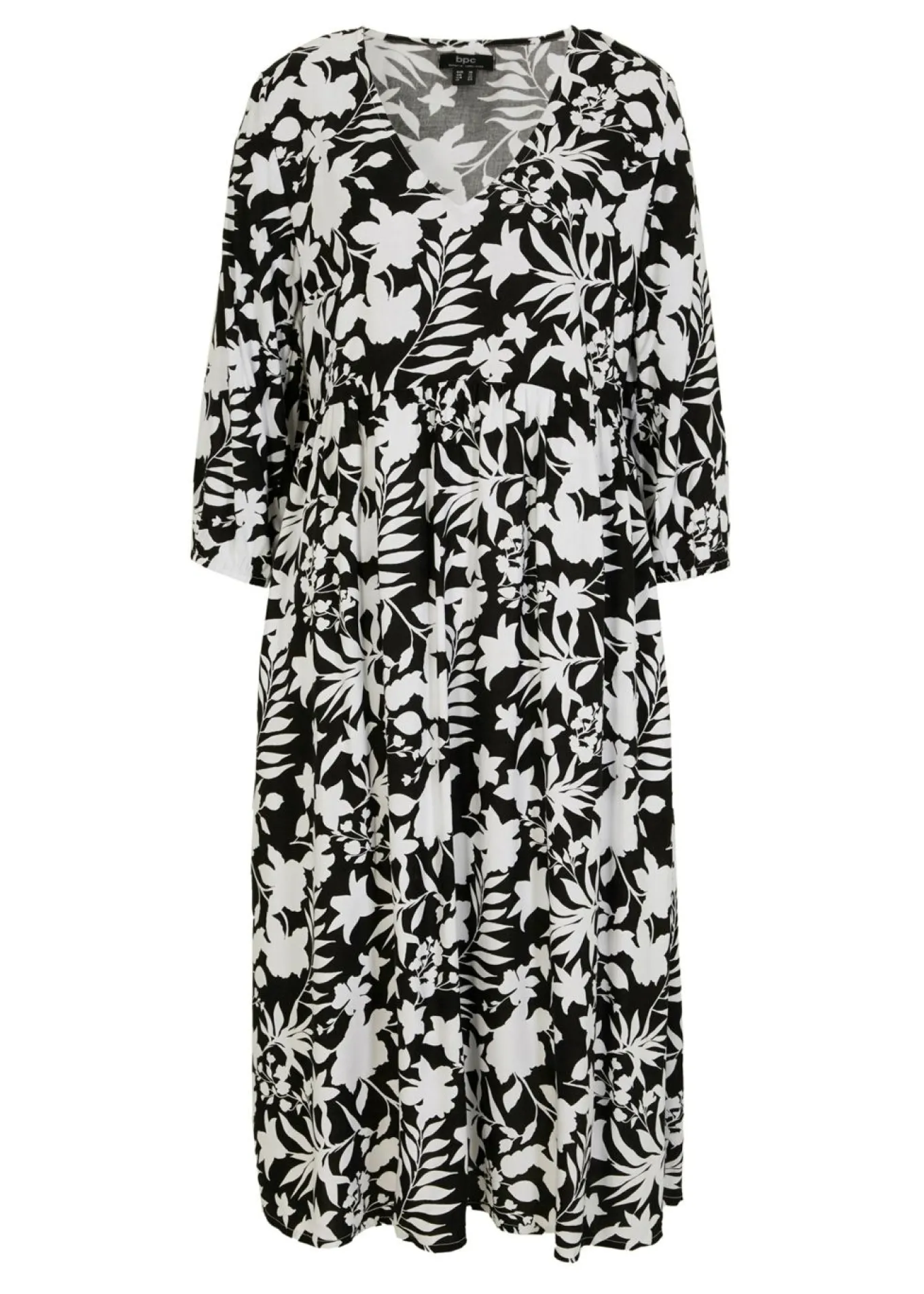 Vestido midi de viscosa fluida