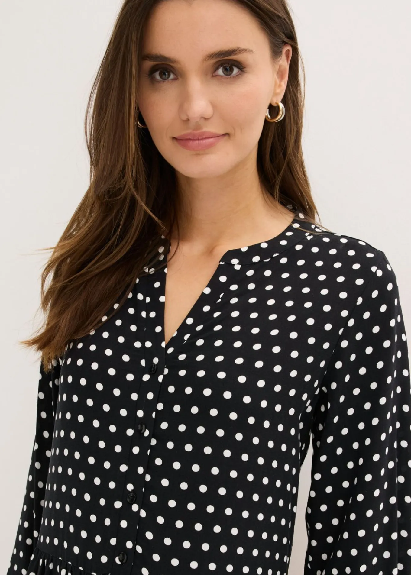 Vestido midi de viscosa fluida