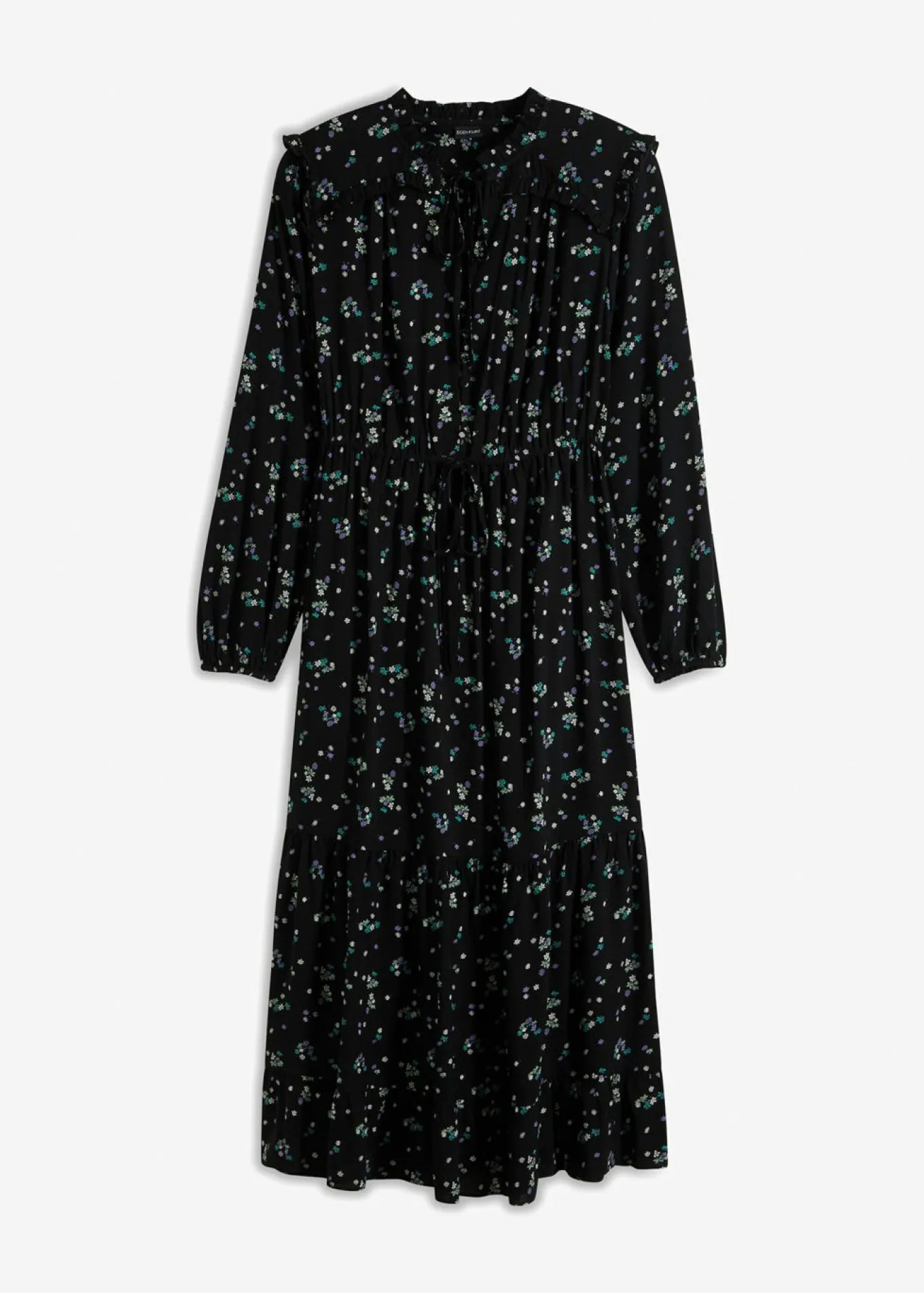 Vestido midi de viscosa pura