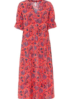 Vestido midi de viscosa pura