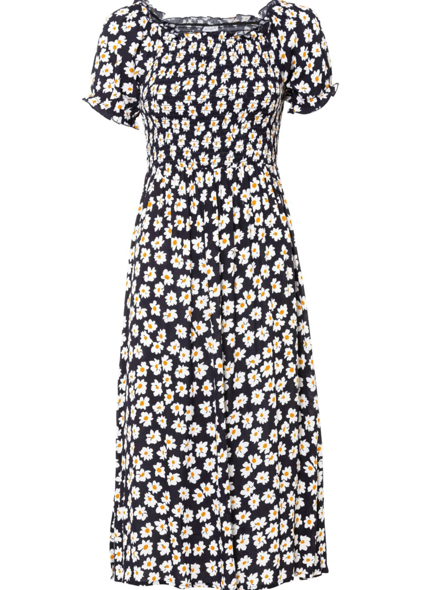 Vestido midi de viscosa pura