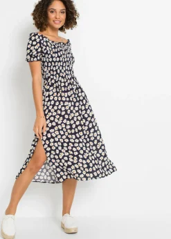 Vestido midi de viscosa pura