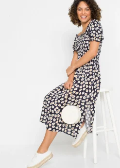 Vestido midi de viscosa pura