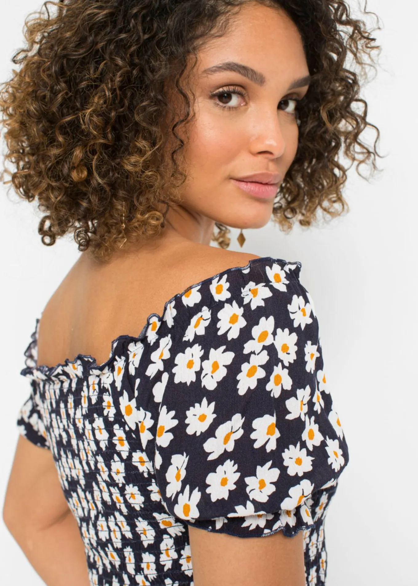 Vestido midi de viscosa pura