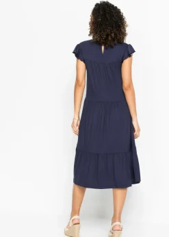 Vestido midi de viscosa sostenible