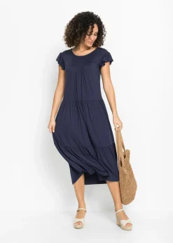 Vestido midi de viscosa sostenible