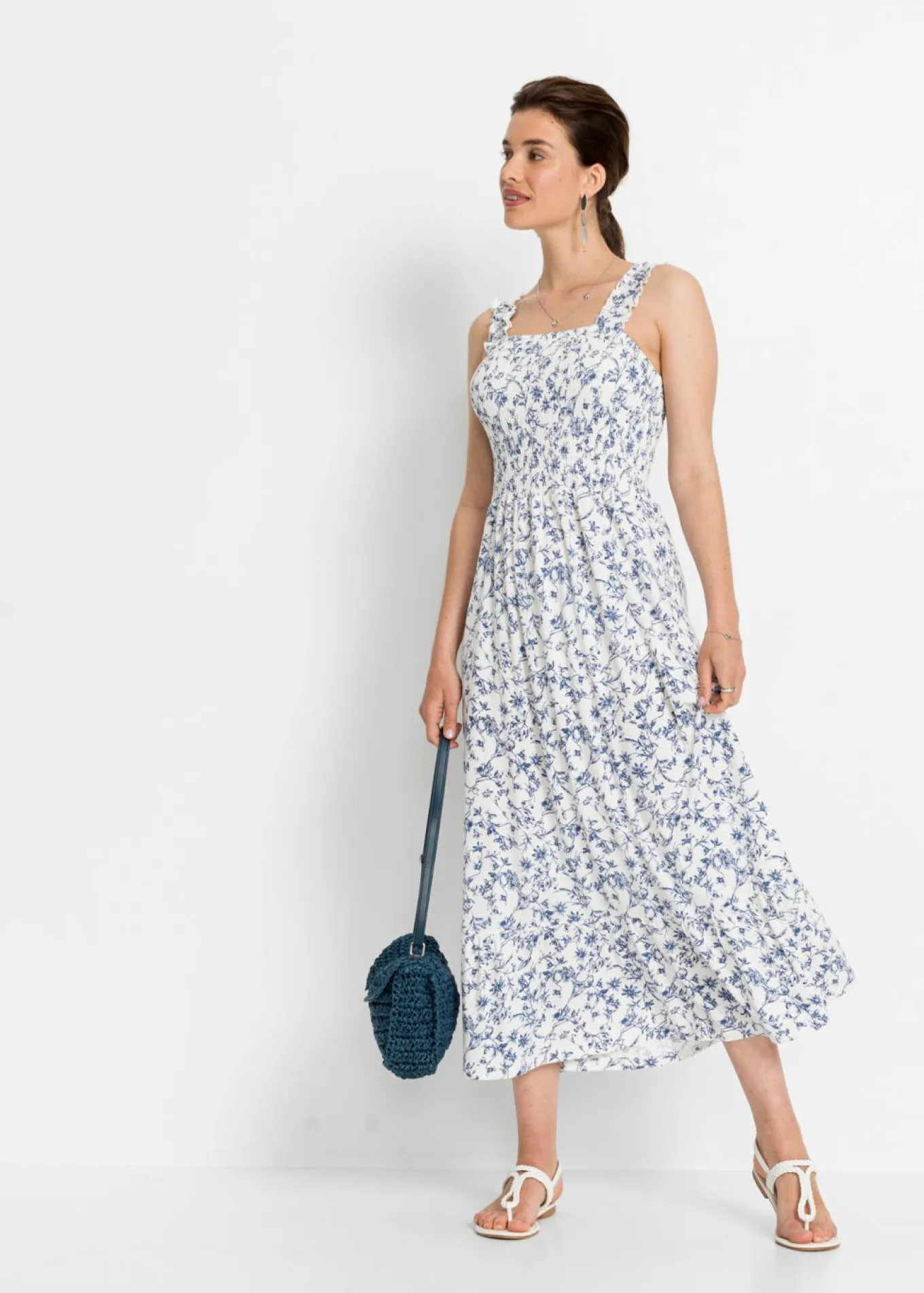 Vestido midi de viscosa sostenible