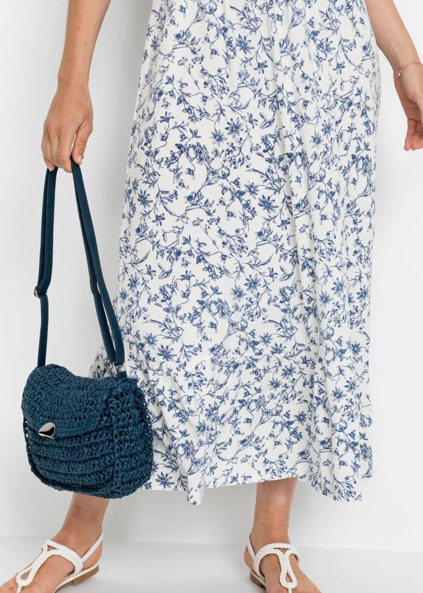 Vestido midi de viscosa sostenible