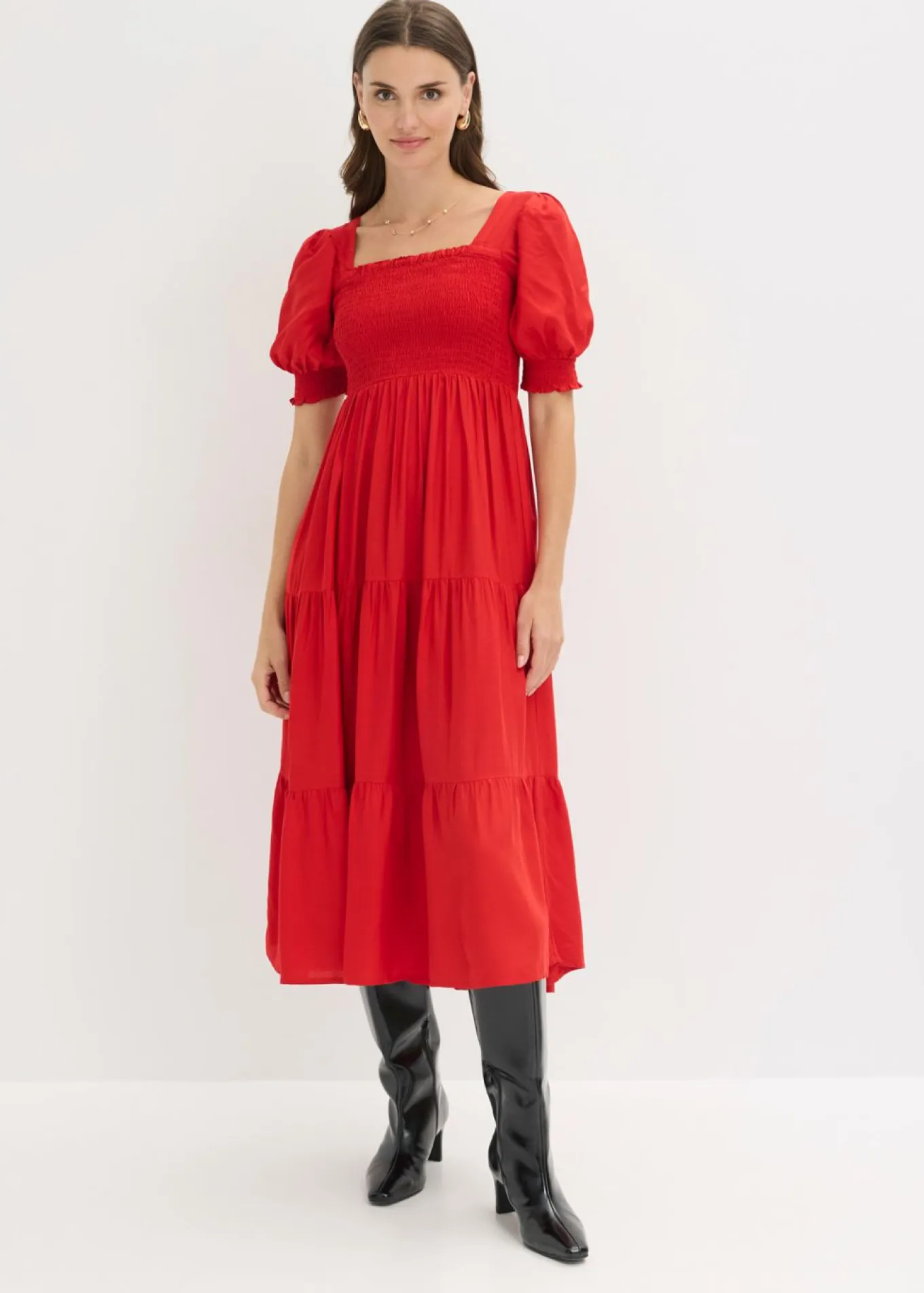 Vestido midi estampado