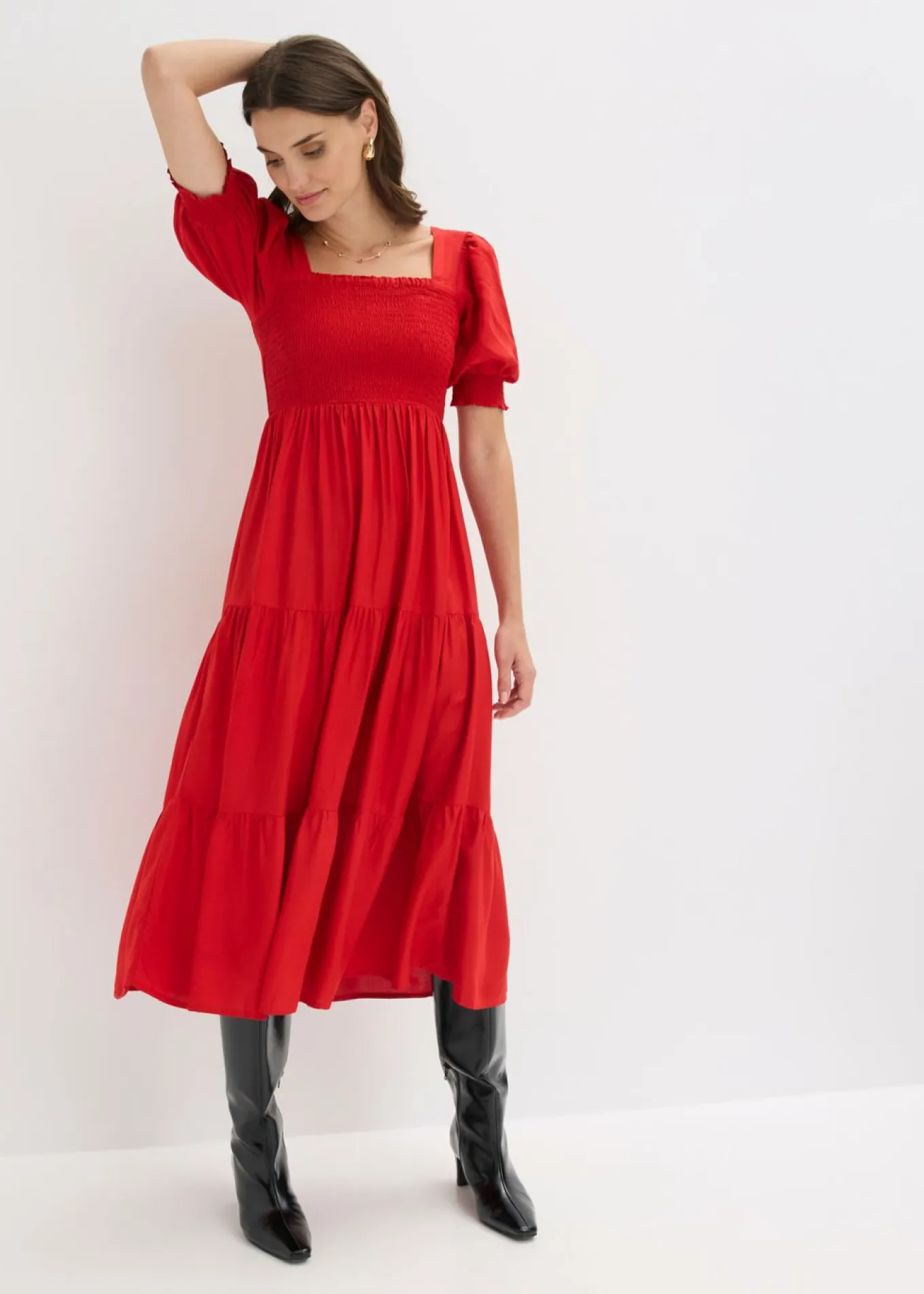 Vestido midi estampado