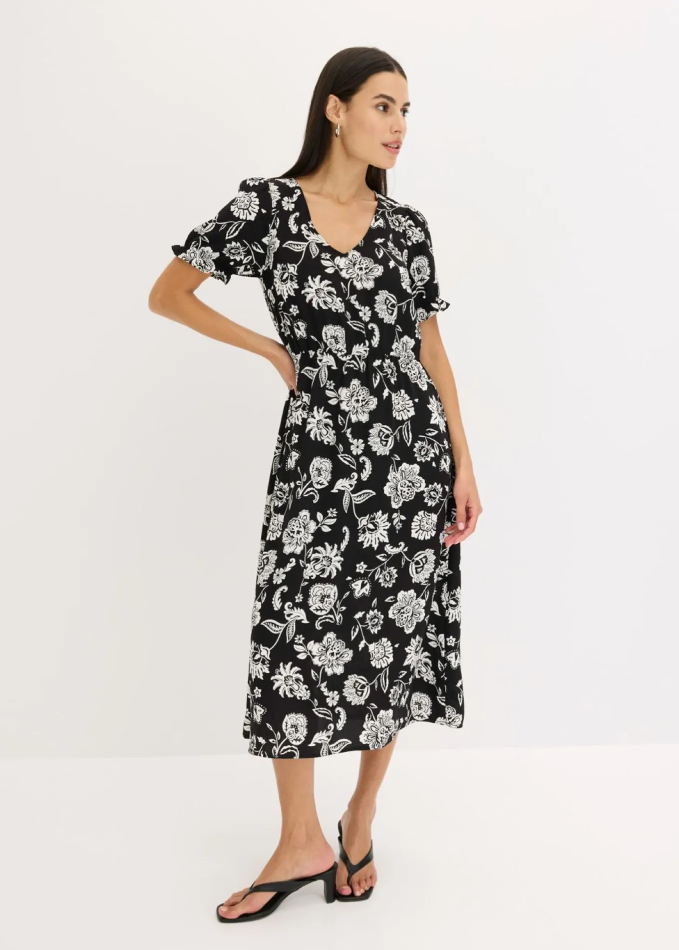 Vestido midi estampado
