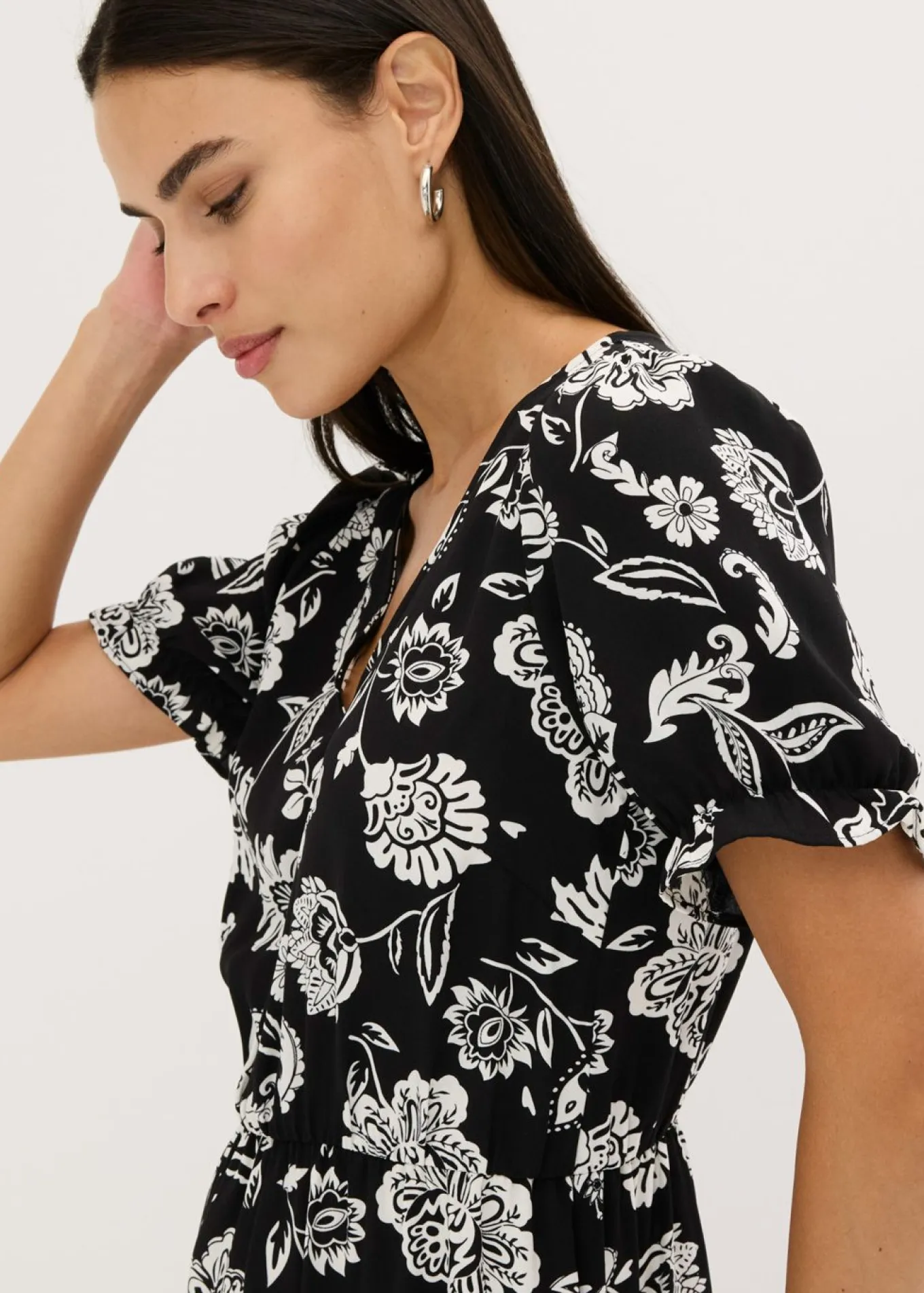 Vestido midi estampado