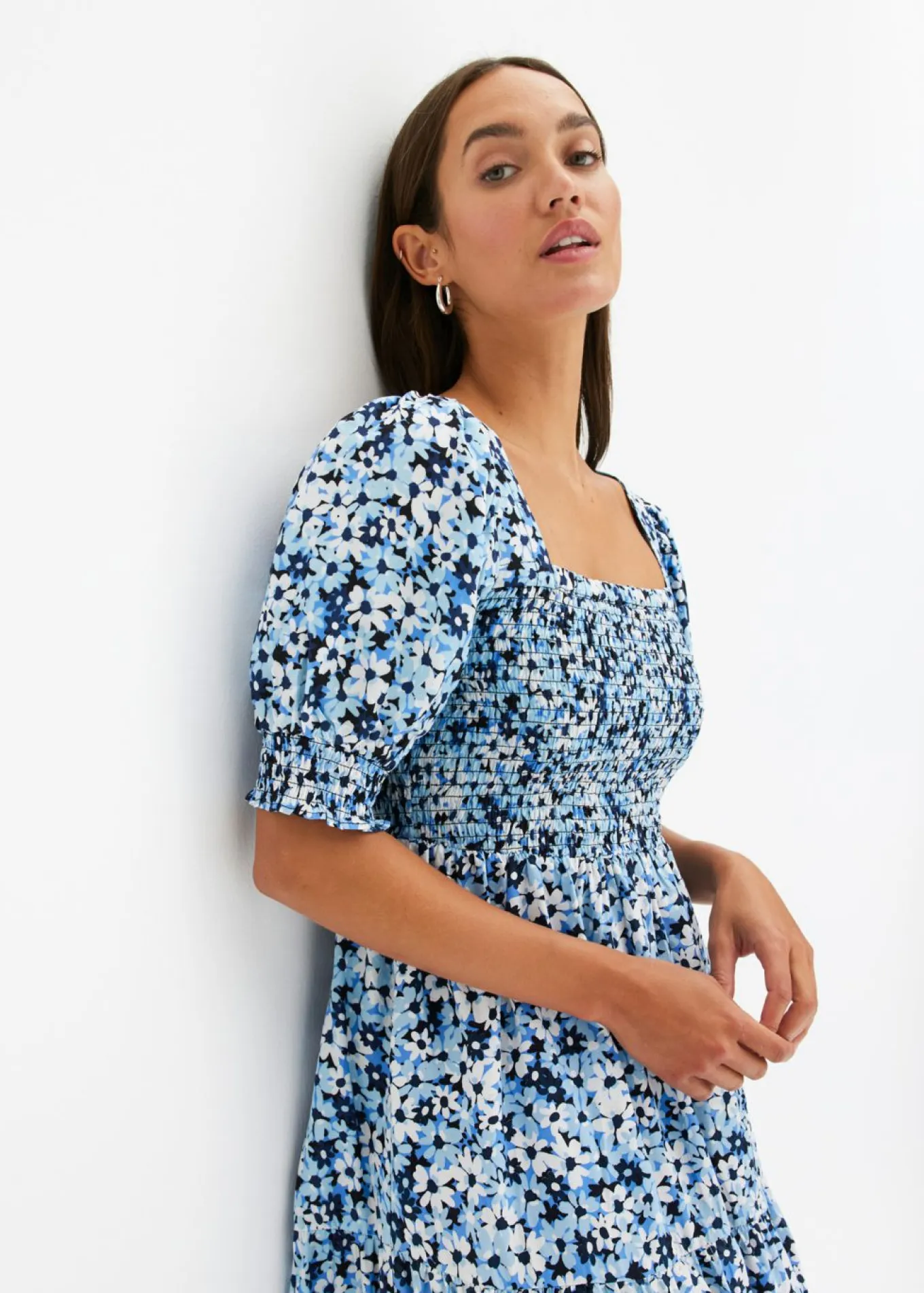 Vestido midi estampado