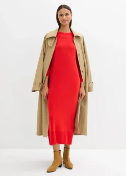 Vestido midi holgado de mezcla de viscosa