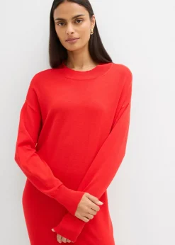 Vestido midi holgado de mezcla de viscosa
