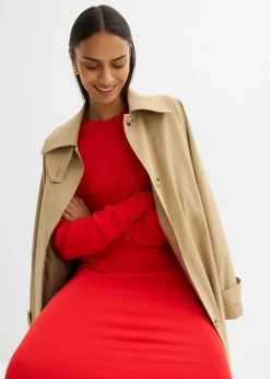 Vestido midi holgado de mezcla de viscosa