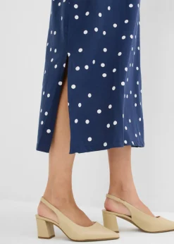 Vestido midi premamá de punto de algodón orgánico