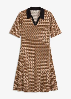 Vestido midi tipo polo