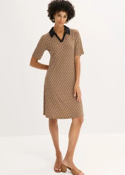 Vestido midi tipo polo