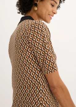Vestido midi tipo polo