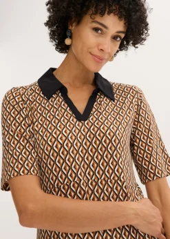 Vestido midi tipo polo