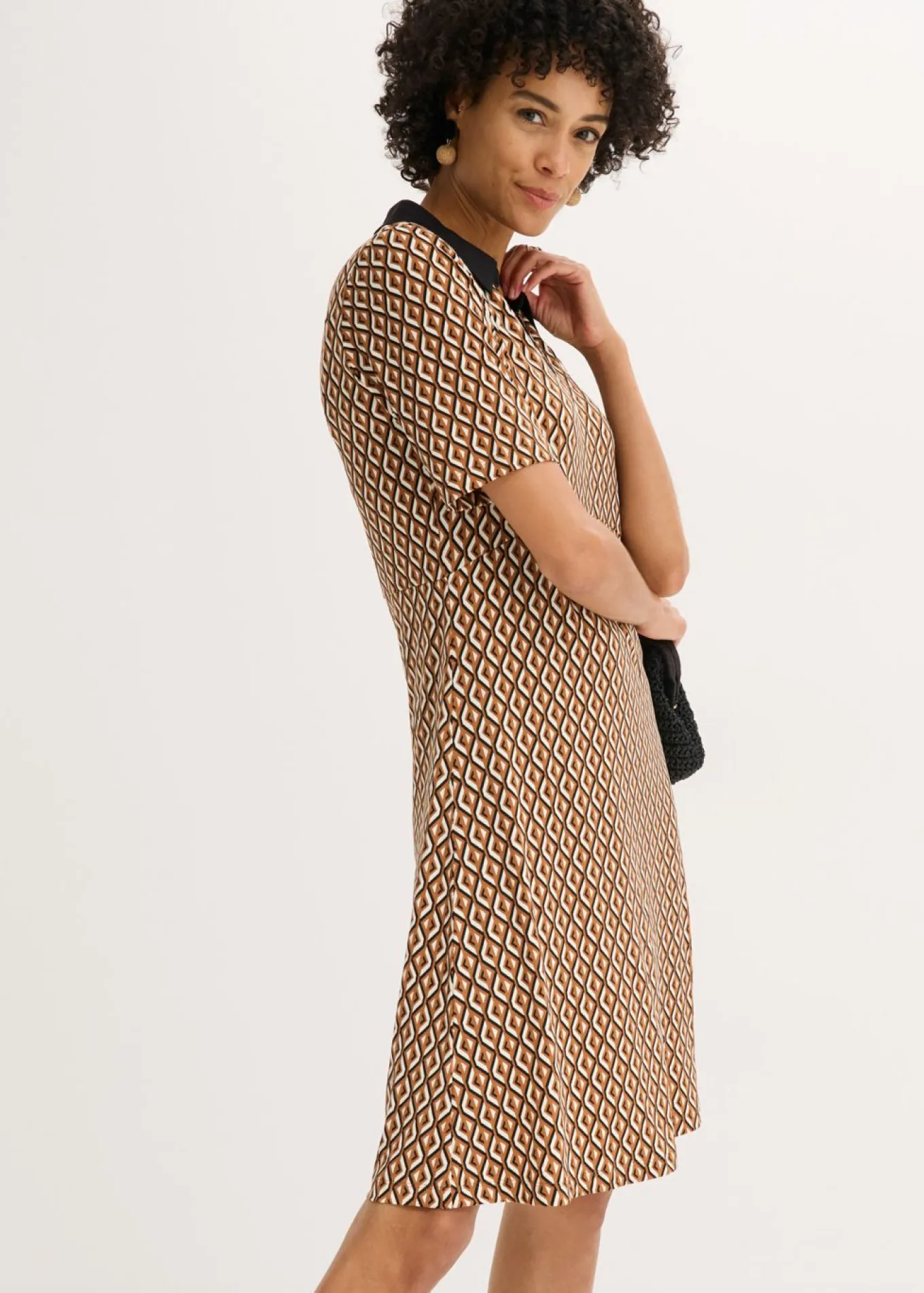 Vestido midi tipo polo