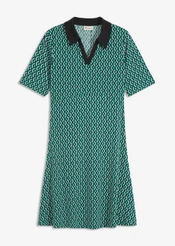Vestido midi tipo polo