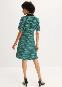 Vestido midi tipo polo