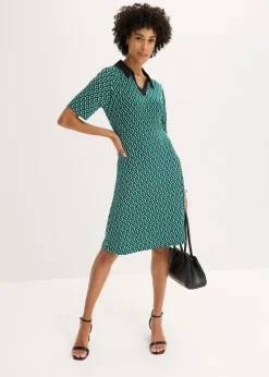 Vestido midi tipo polo