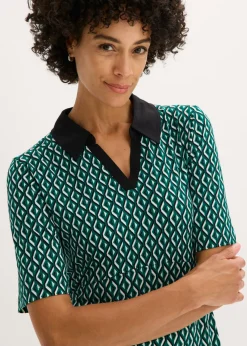 Vestido midi tipo polo