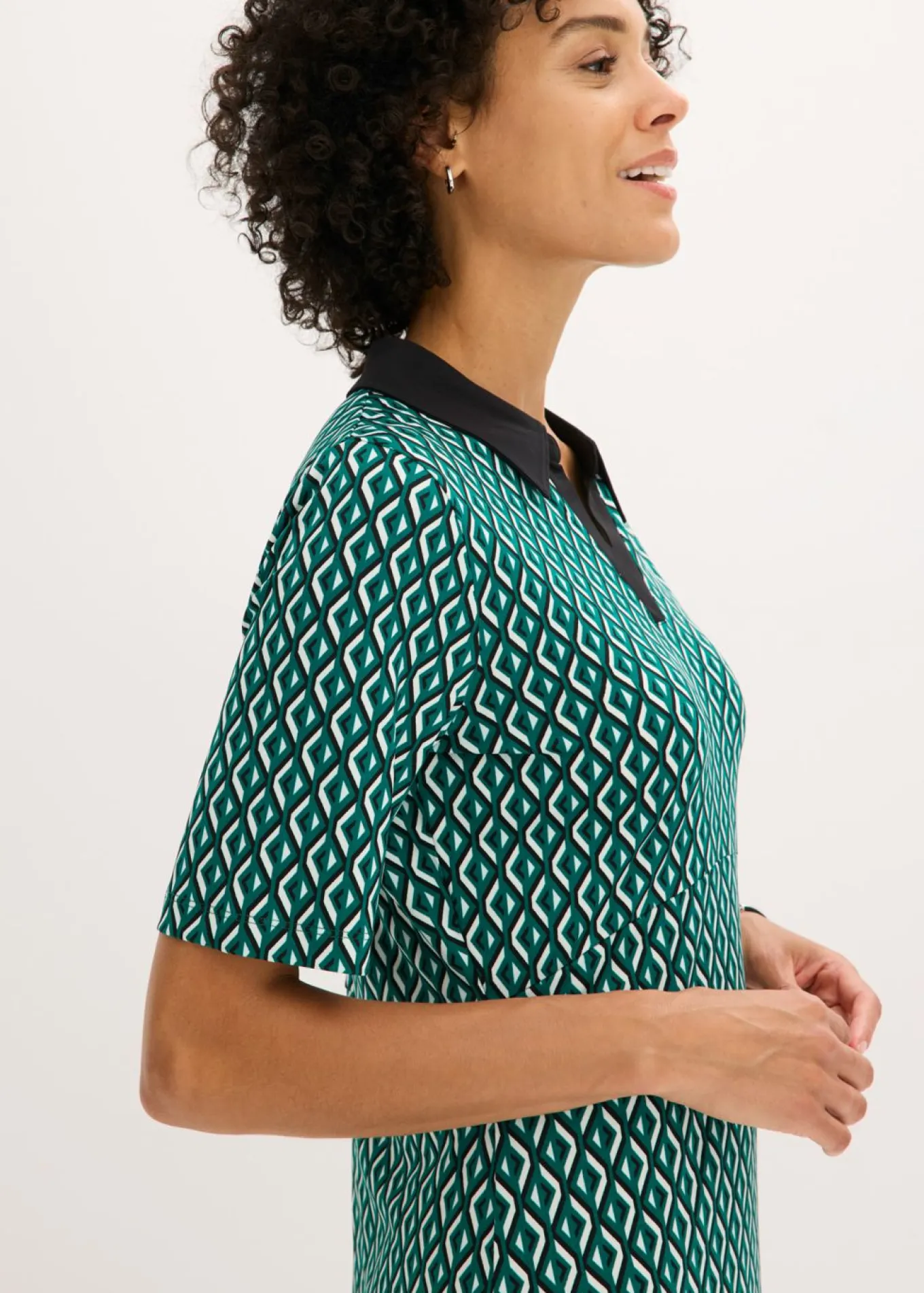 Vestido midi tipo polo