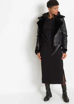 Vestido midi tipo sudadera
