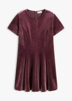 Vestido mini de terciopelo suave
