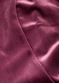 Vestido mini de terciopelo suave