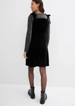 Vestido mini de terciopelo suave