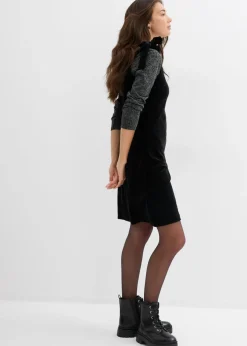 Vestido mini de terciopelo suave