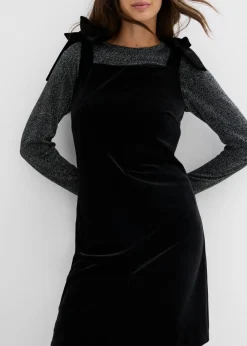 Vestido mini de terciopelo suave