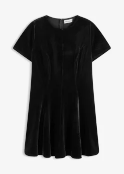 Vestido mini de terciopelo suave