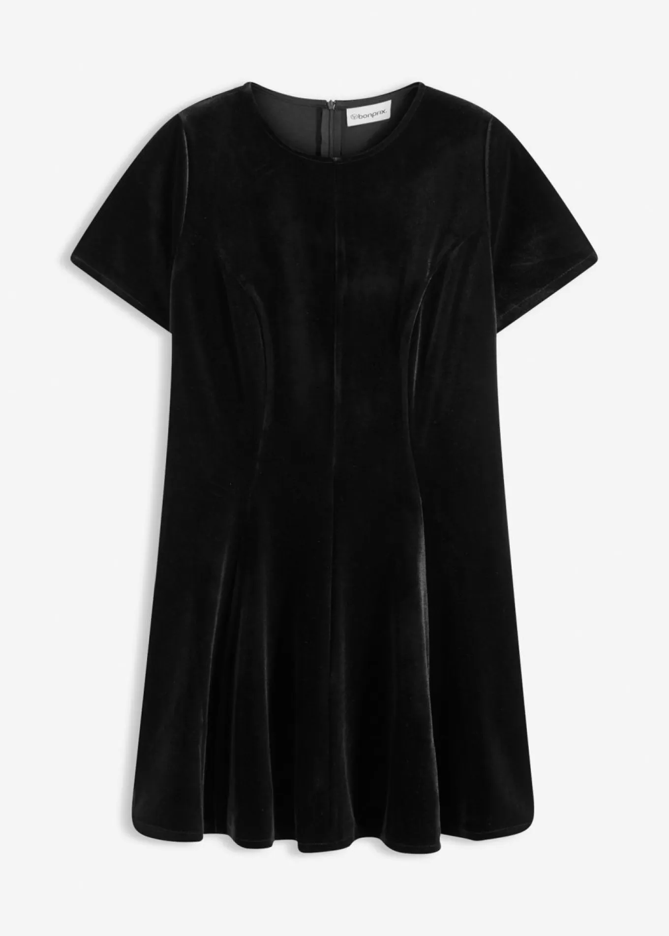 Vestido mini de terciopelo suave