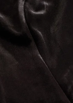 Vestido mini de terciopelo suave