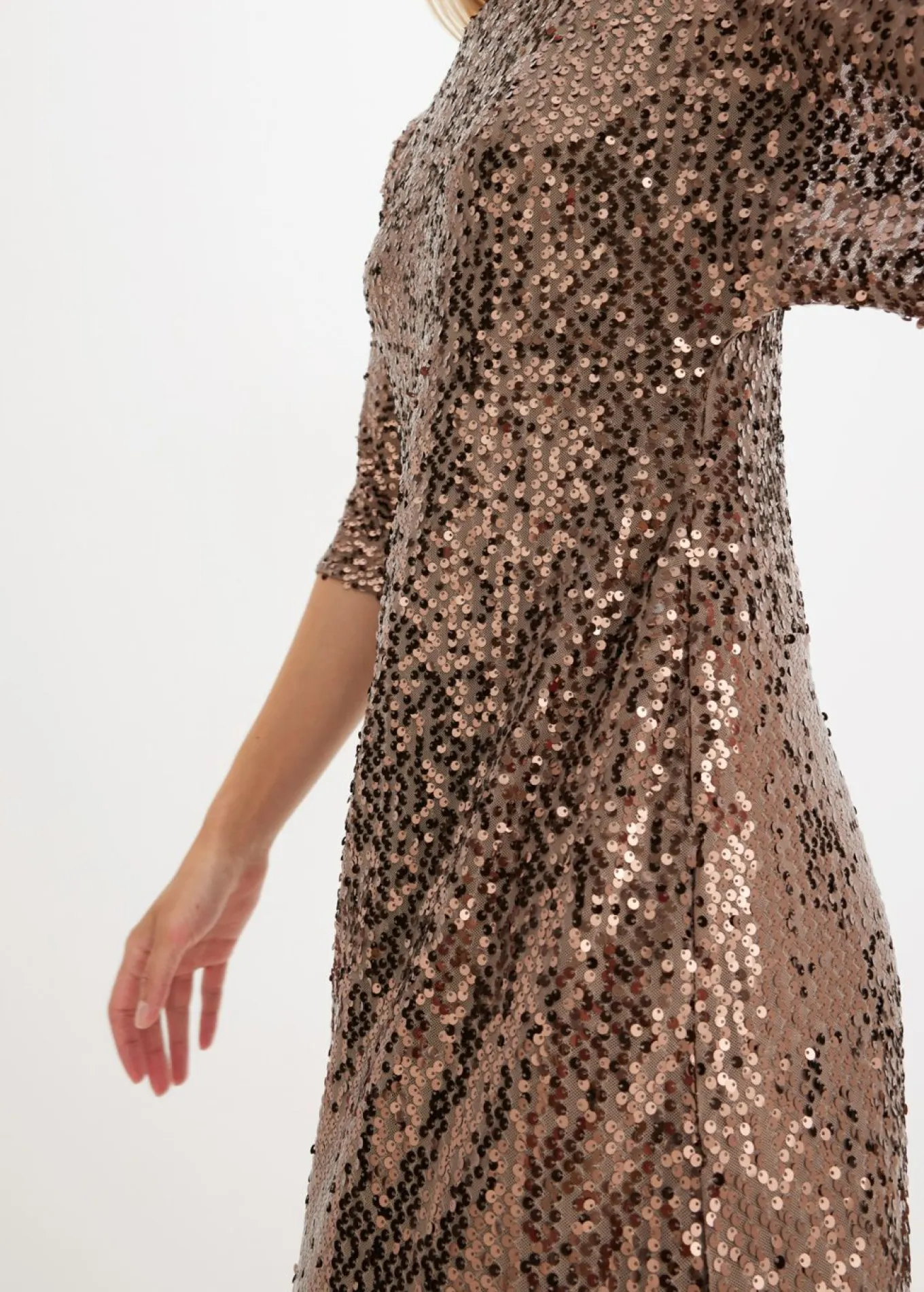 Vestido oversize de lentejuelas
