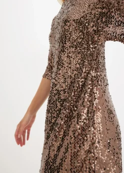 Vestido oversize de lentejuelas