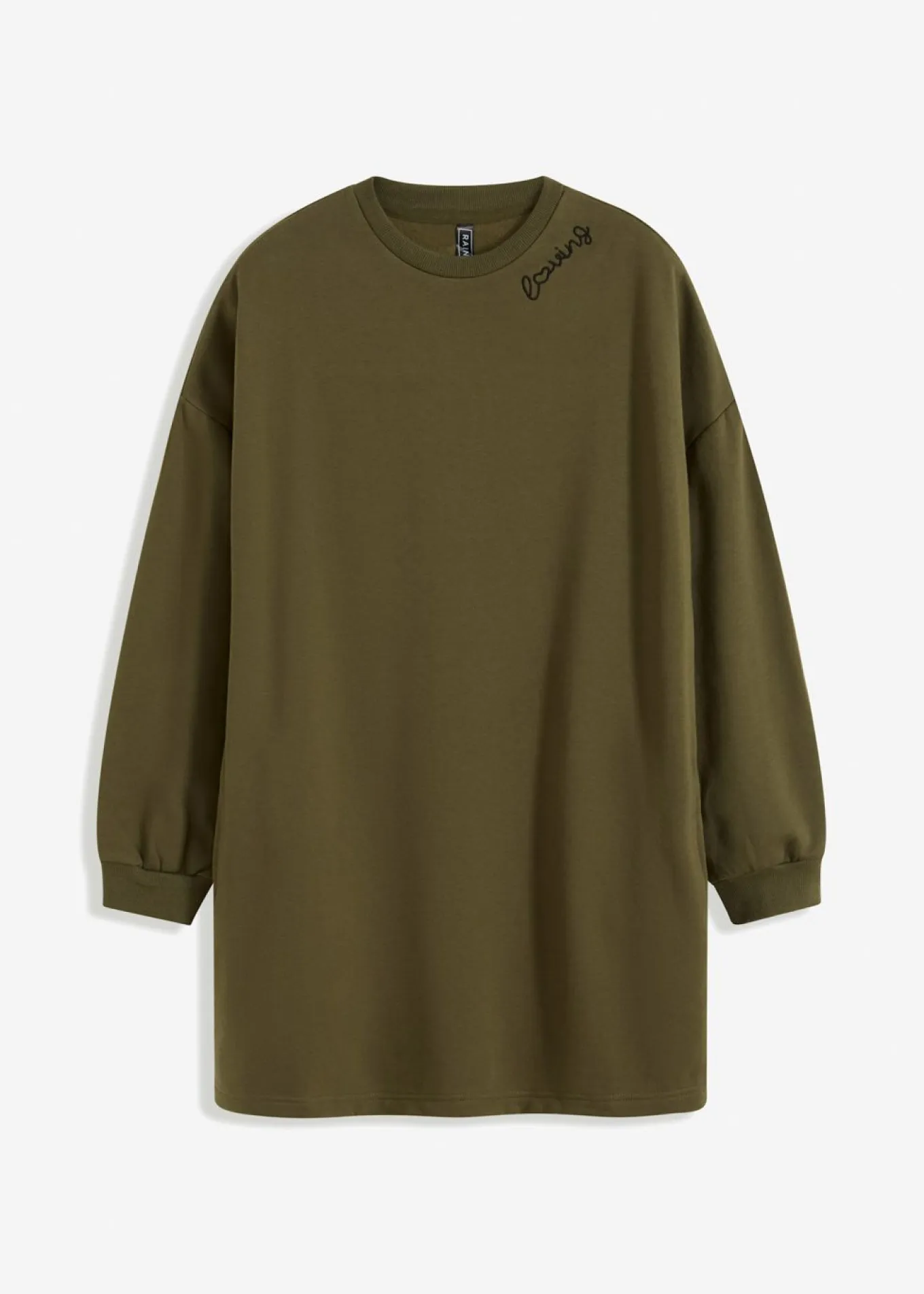 Vestido oversize tipo sudadera