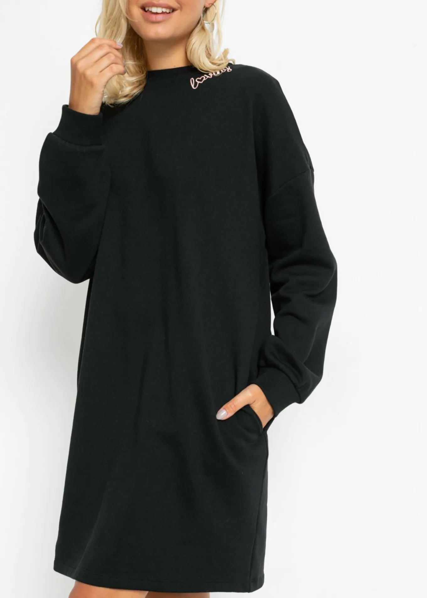 Vestido oversize tipo sudadera