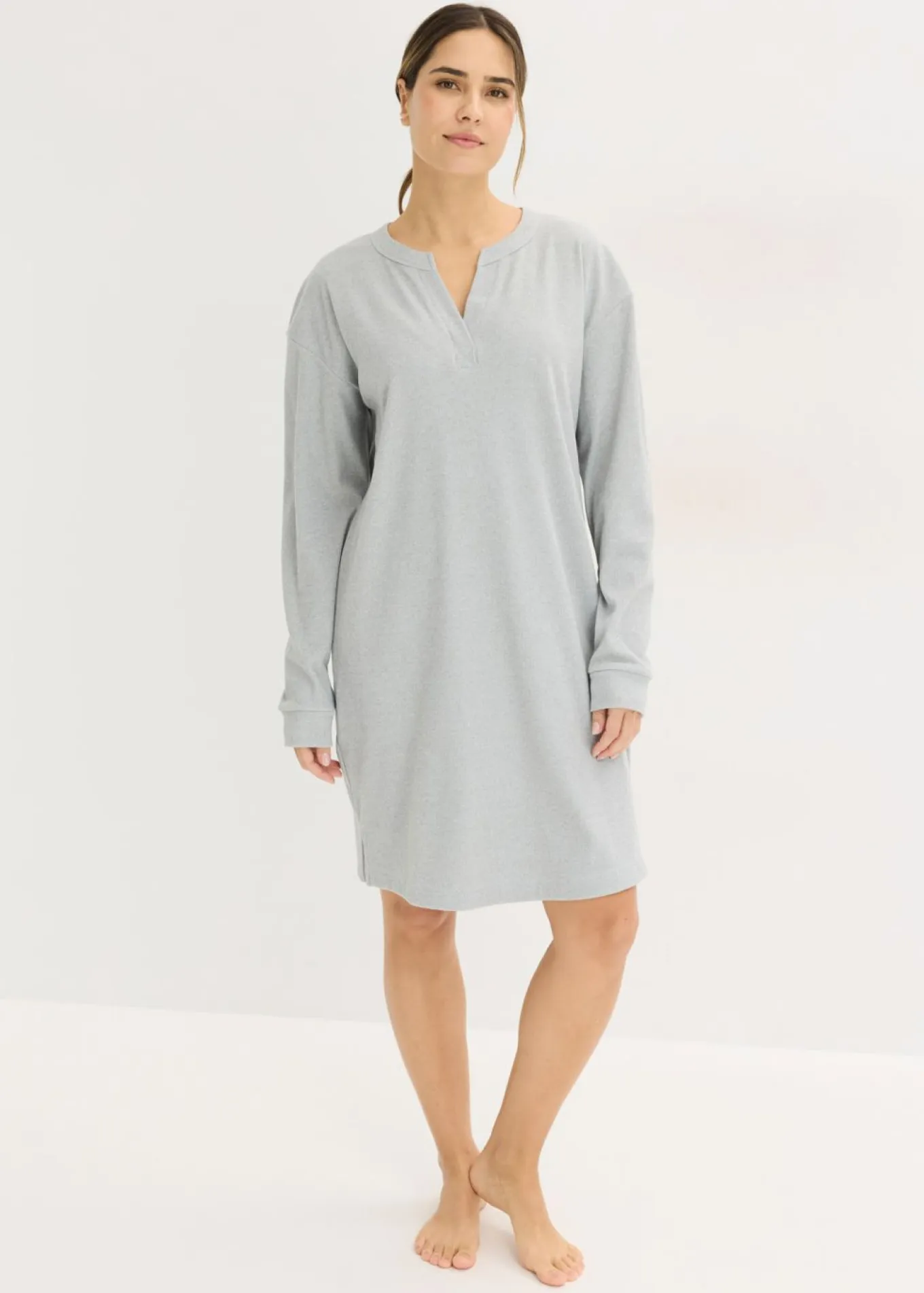 Vestido para casa de punto elástico suave