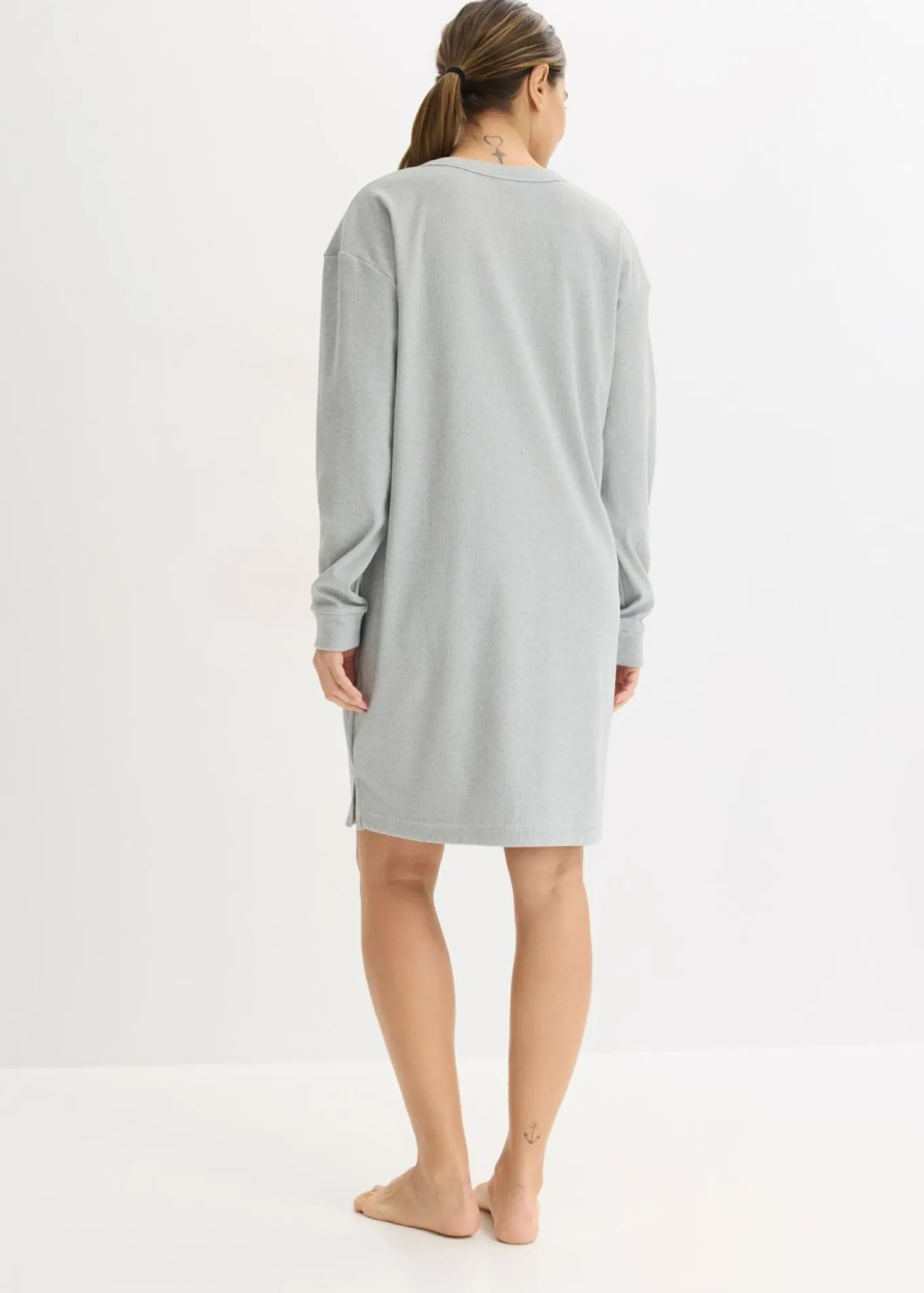 Vestido para casa de punto elástico suave